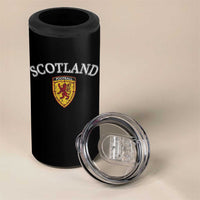 Scotland Soccer 4 in 1 Can Cooler Tumbler Scottish Rampant Lion Scotland Coat of Arms Banner Football Fan