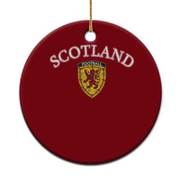 Scotland Soccer Ceramic Ornament Scottish Rampant Lion Scotland Coat of Arms Banner Football Fan