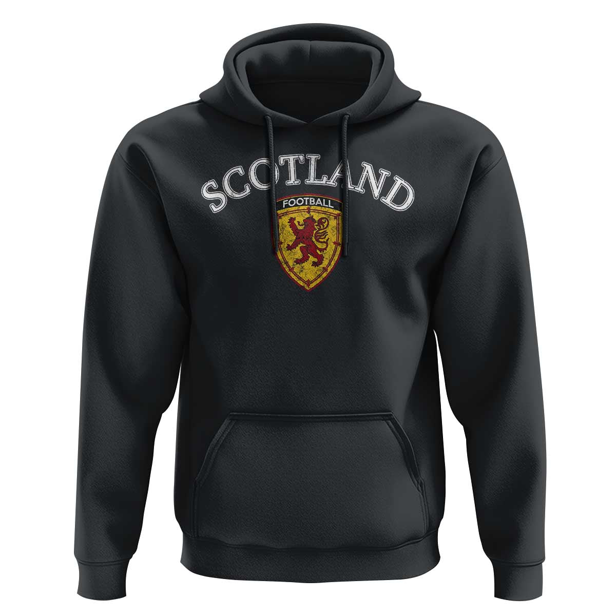 Scotland Soccer Hoodie Scottish Rampant Lion Scotland Coat of Arms Banner Football Fan