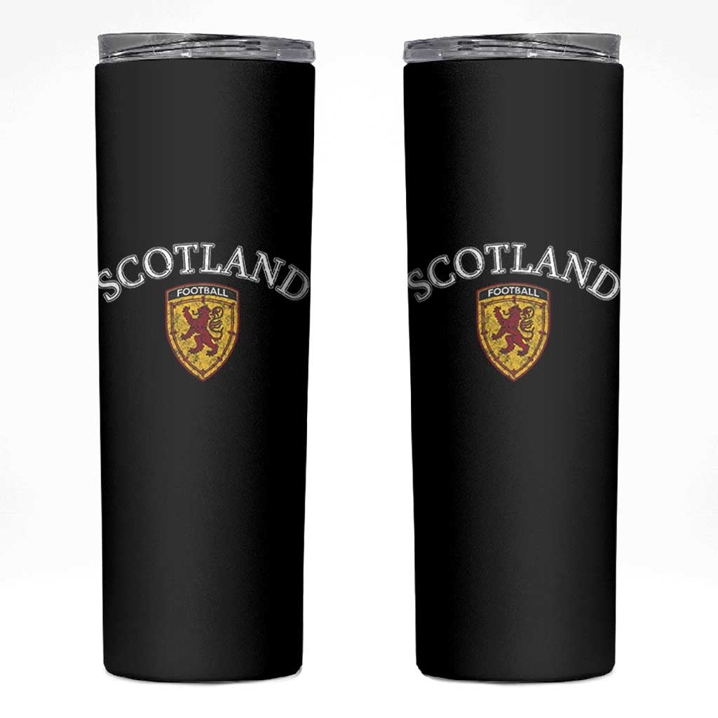 Scotland Soccer Skinny Tumbler Scottish Rampant Lion Scotland Coat of Arms Banner Football Fan