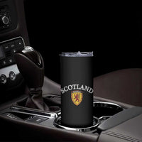 Scotland Soccer Skinny Tumbler Scottish Rampant Lion Scotland Coat of Arms Banner Football Fan