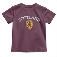 Scotland Soccer Toddler T Shirt Scottish Rampant Lion Scotland Coat of Arms Banner Football Fan