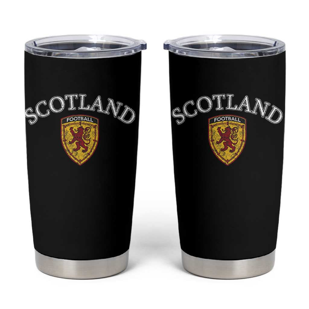 Scotland Soccer Tumbler Cup Scottish Rampant Lion Scotland Coat of Arms Banner Football Fan