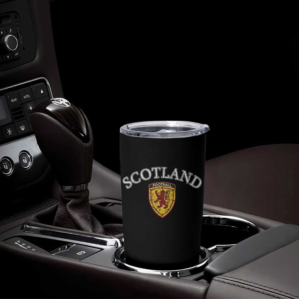 Scotland Soccer Tumbler Cup Scottish Rampant Lion Scotland Coat of Arms Banner Football Fan