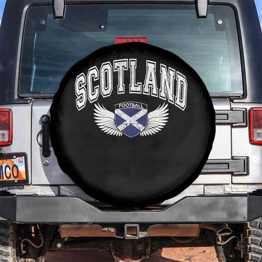 Scotland Soccer Spare Tire Cover Retro Vintage Scottish Flag Football Fan