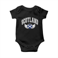 Scotland Soccer Baby Onesie Retro Vintage Scottish Flag Football Fan