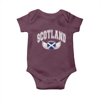 Scotland Soccer Baby Onesie Retro Vintage Scottish Flag Football Fan