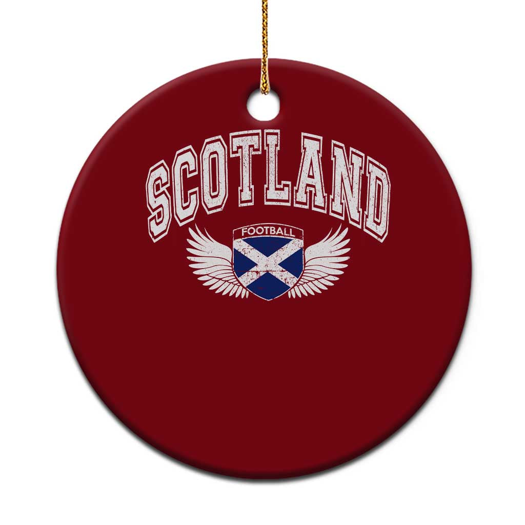 Scotland Soccer Ceramic Ornament Retro Vintage Scottish Flag Football Fan