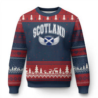 Scotland Soccer Ugly Christmas Sweater Retro Vintage Scottish Flag Football Fan