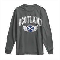 Scotland Soccer Long Sleeve Shirt Retro Vintage Scottish Flag Football Fan