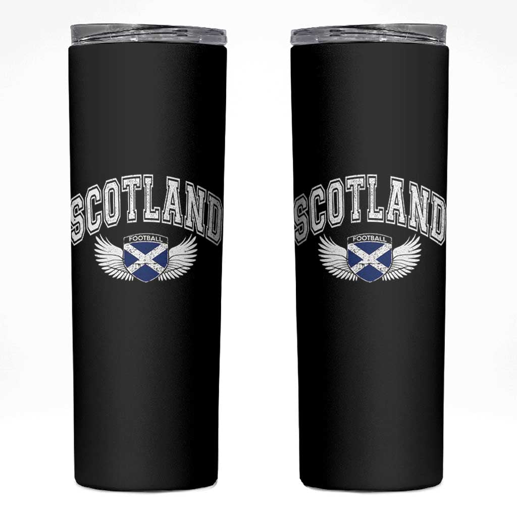 Scotland Soccer Skinny Tumbler Retro Vintage Scottish Flag Football Fan