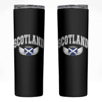 Scotland Soccer Skinny Tumbler Retro Vintage Scottish Flag Football Fan
