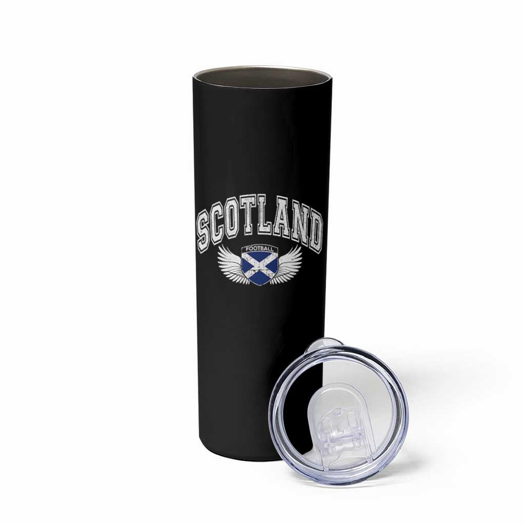 Scotland Soccer Skinny Tumbler Retro Vintage Scottish Flag Football Fan