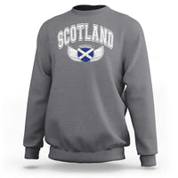 Scotland Soccer Sweatshirt Retro Vintage Scottish Flag Football Fan