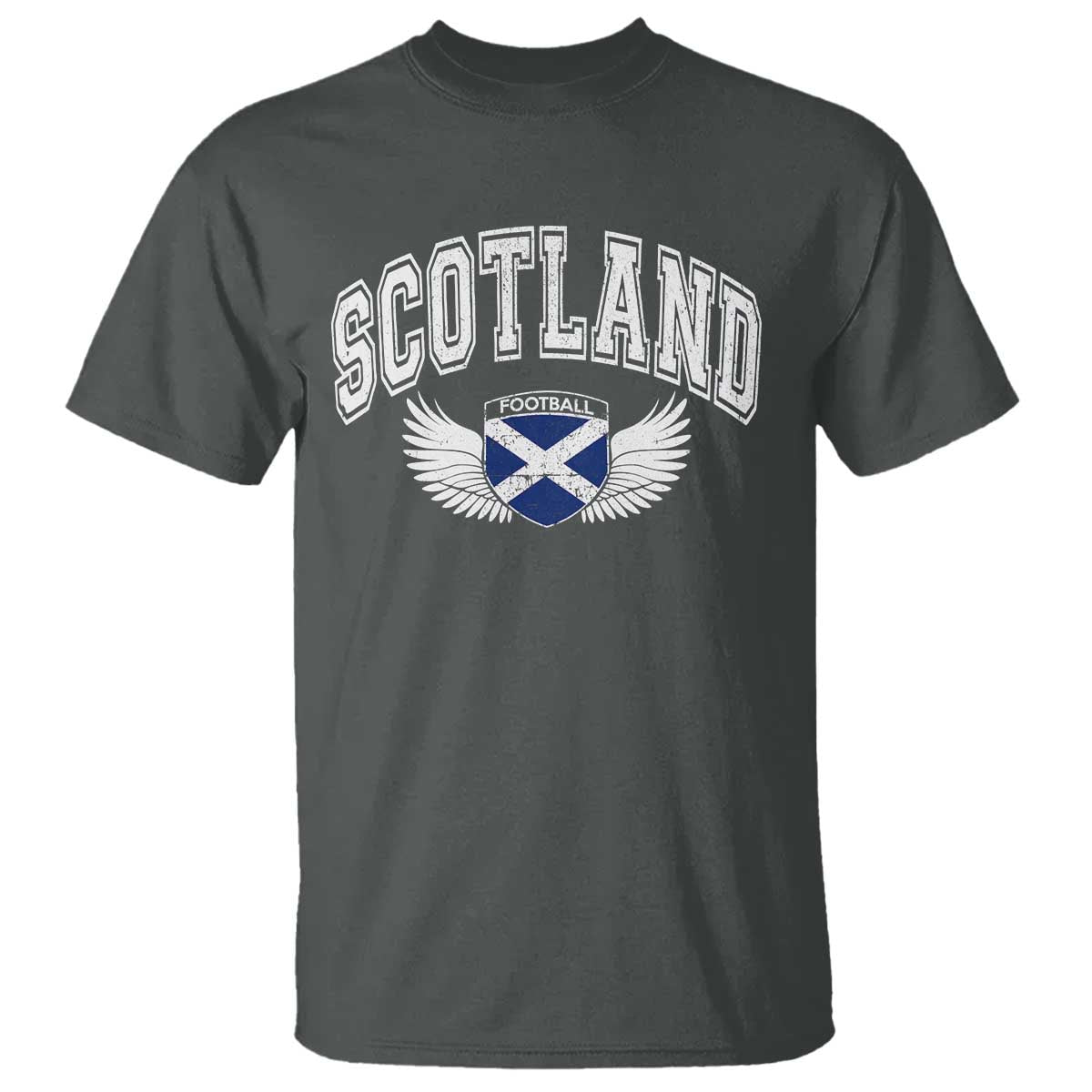 Scotland Soccer T Shirt Retro Vintage Scottish Flag Football Fan