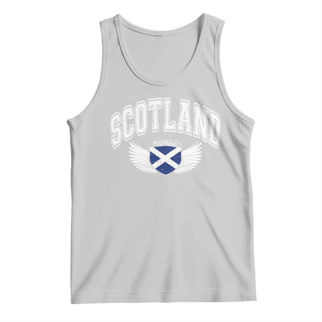 Scotland Soccer Tank Top Retro Vintage Scottish Flag Football Fan