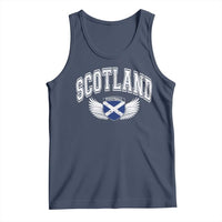 Scotland Soccer Tank Top Retro Vintage Scottish Flag Football Fan