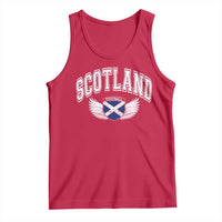 Scotland Soccer Tank Top Retro Vintage Scottish Flag Football Fan