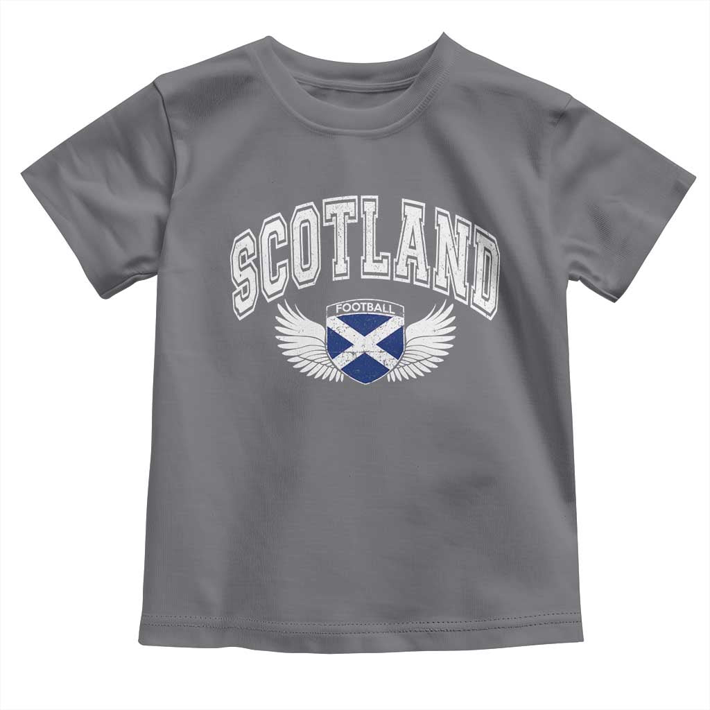 Scotland Soccer Toddler T Shirt Retro Vintage Scottish Flag Football Fan