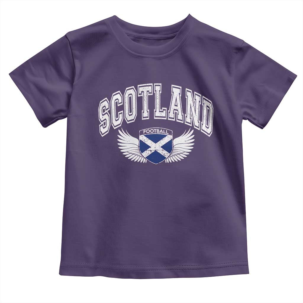 Scotland Soccer Toddler T Shirt Retro Vintage Scottish Flag Football Fan