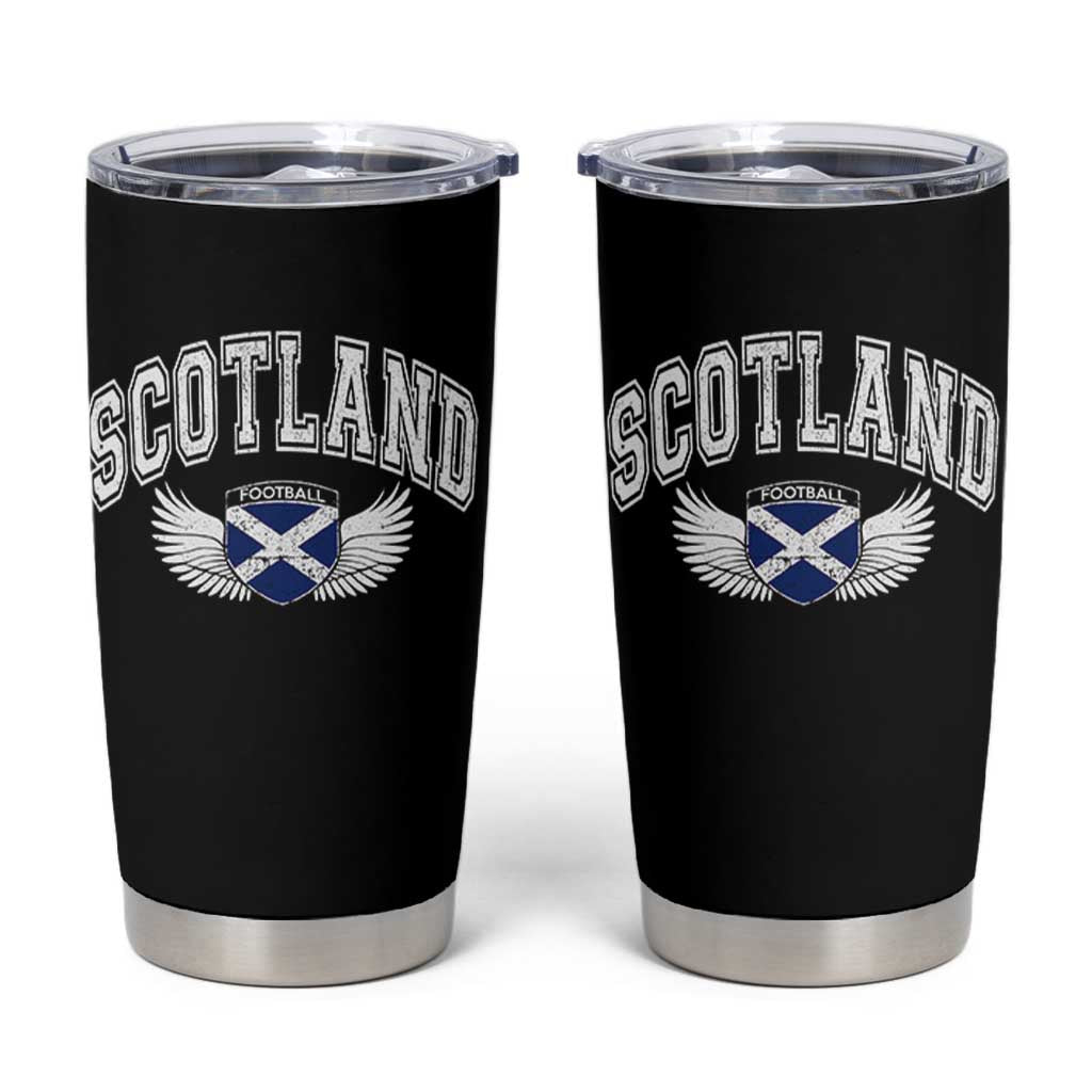 Scotland Soccer Tumbler Cup Retro Vintage Scottish Flag Football Fan