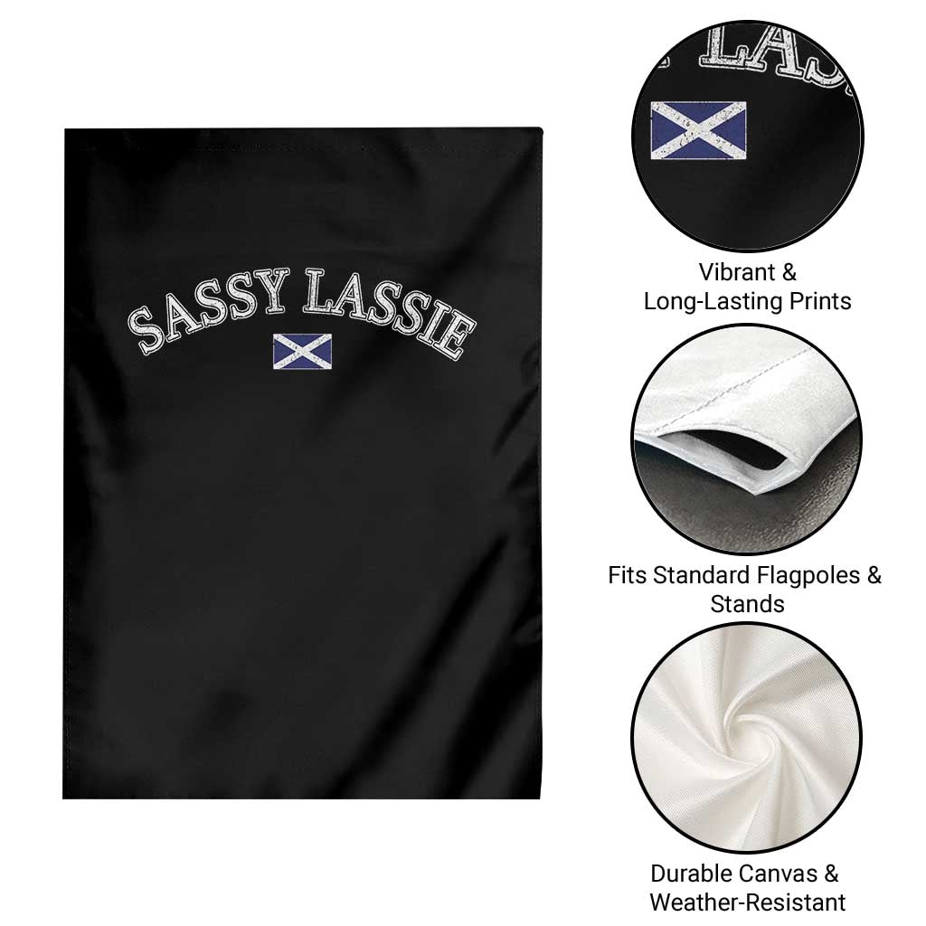Sassy Lassie Scotland Flag Garden Flag Funny Scottish Pride Heritage Gift