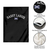 Sassy Lassie Scotland Flag Garden Flag Funny Scottish Pride Heritage Gift