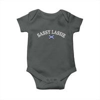 Sassy Lassie Scotland Flag Baby Onesie Funny Scottish Pride Heritage Gift