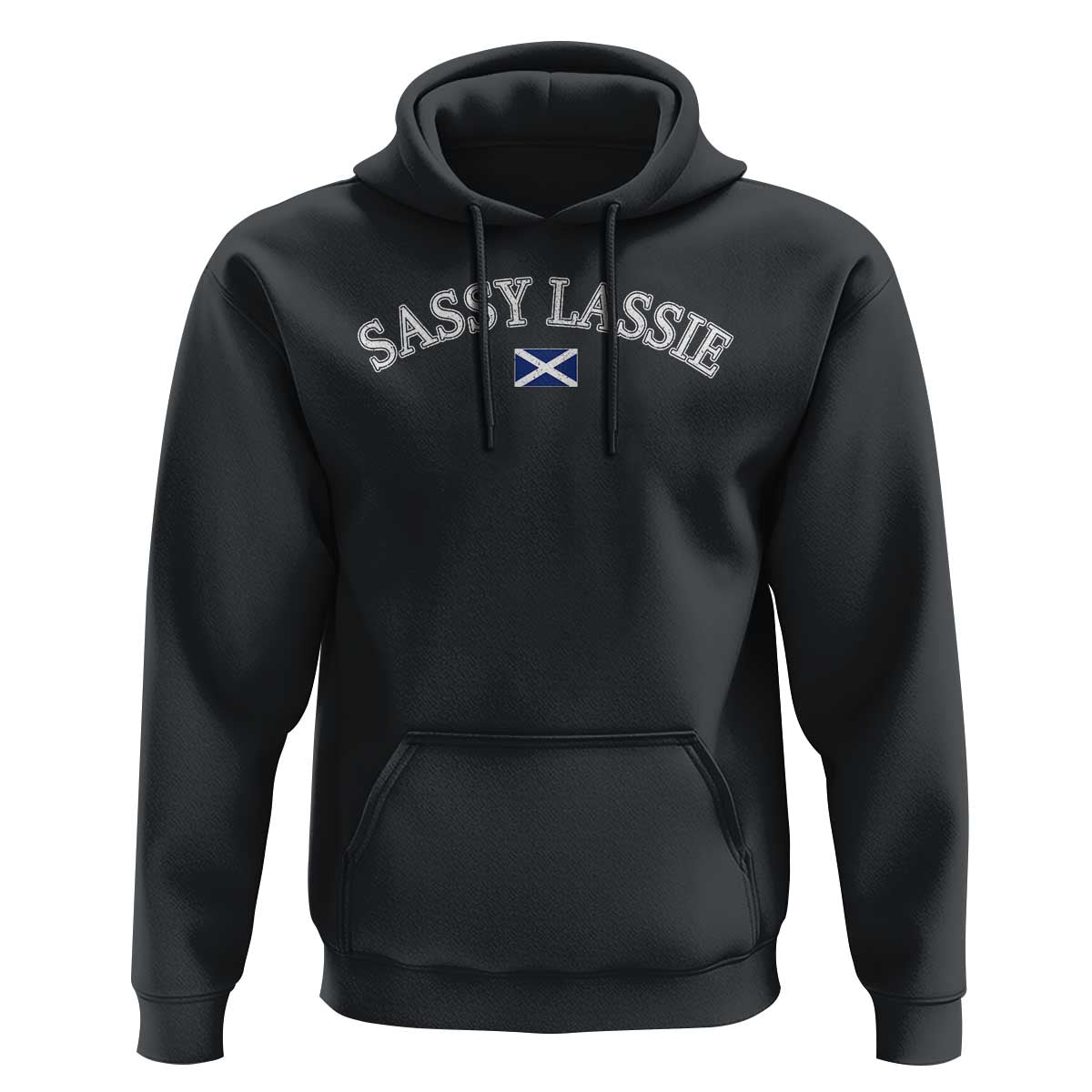 Sassy Lassie Scotland Flag Hoodie Funny Scottish Pride Heritage Gift
