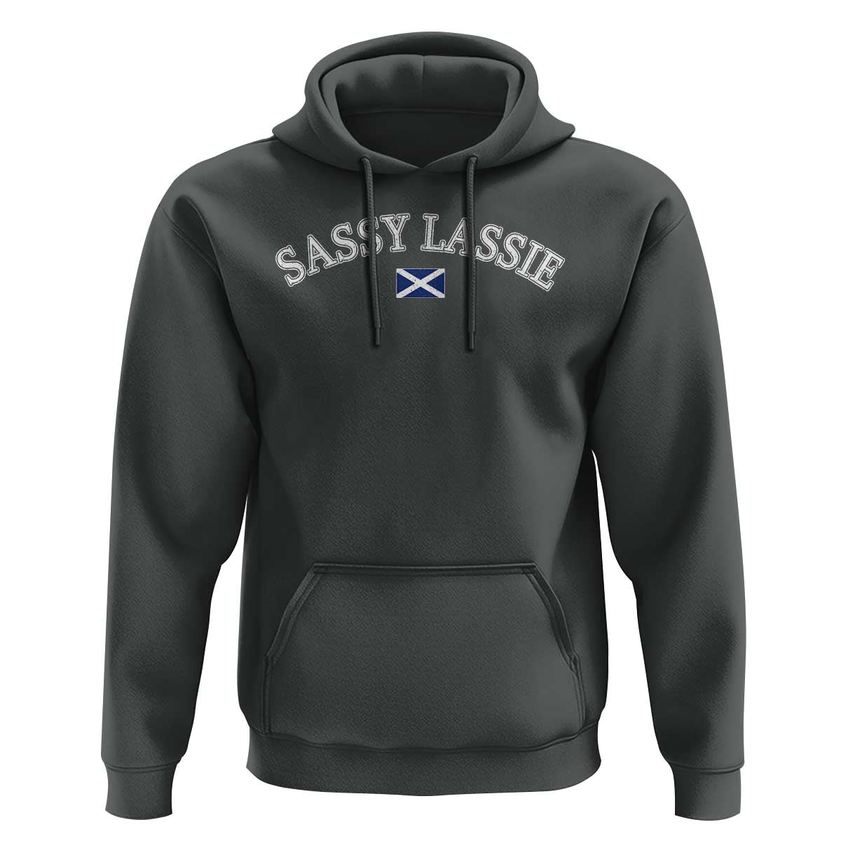 Sassy Lassie Scotland Flag Hoodie Funny Scottish Pride Heritage Gift