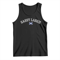 Sassy Lassie Scotland Flag Tank Top Funny Scottish Pride Heritage Gift