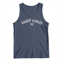 Sassy Lassie Scotland Flag Tank Top Funny Scottish Pride Heritage Gift