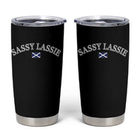 Sassy Lassie Scotland Flag Tumbler Cup Funny Scottish Pride Heritage Gift