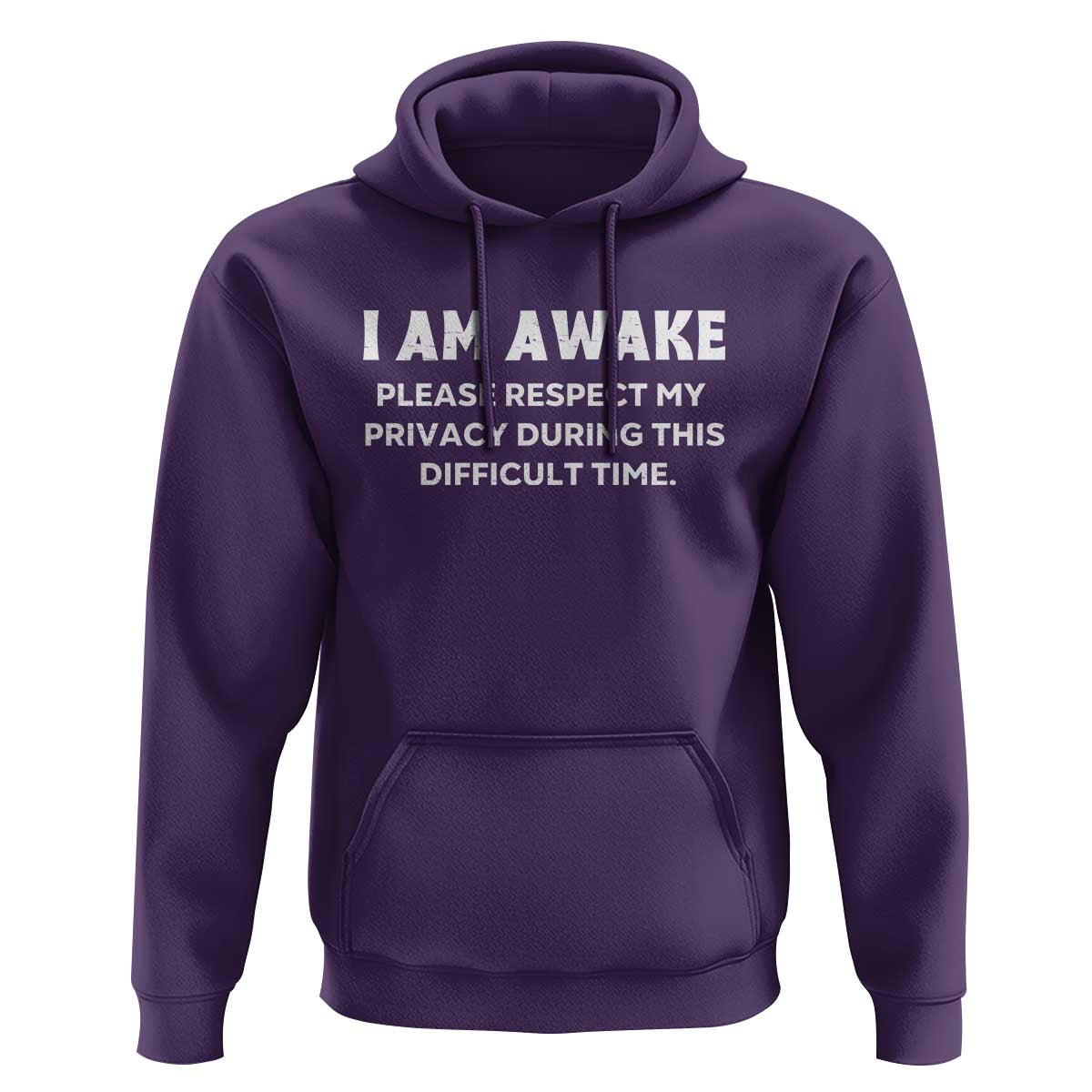 Funny Saying Hoodie I Am Awake Please Respect My Privacy Sarcastic Ironic
