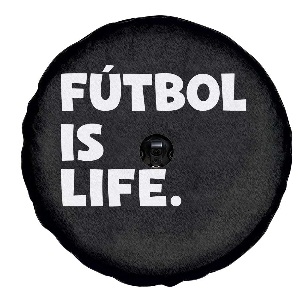 Futbol is Life Spare Tire Cover Funny Soccer Gift For Football Players Fans