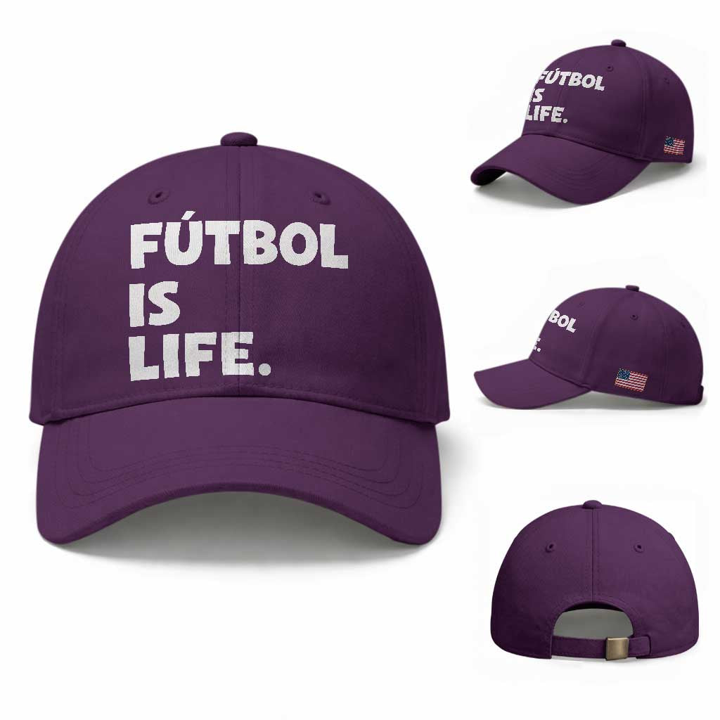 Futbol is Life Baseball Cap Funny Soccer Gift For Football Players Fans
