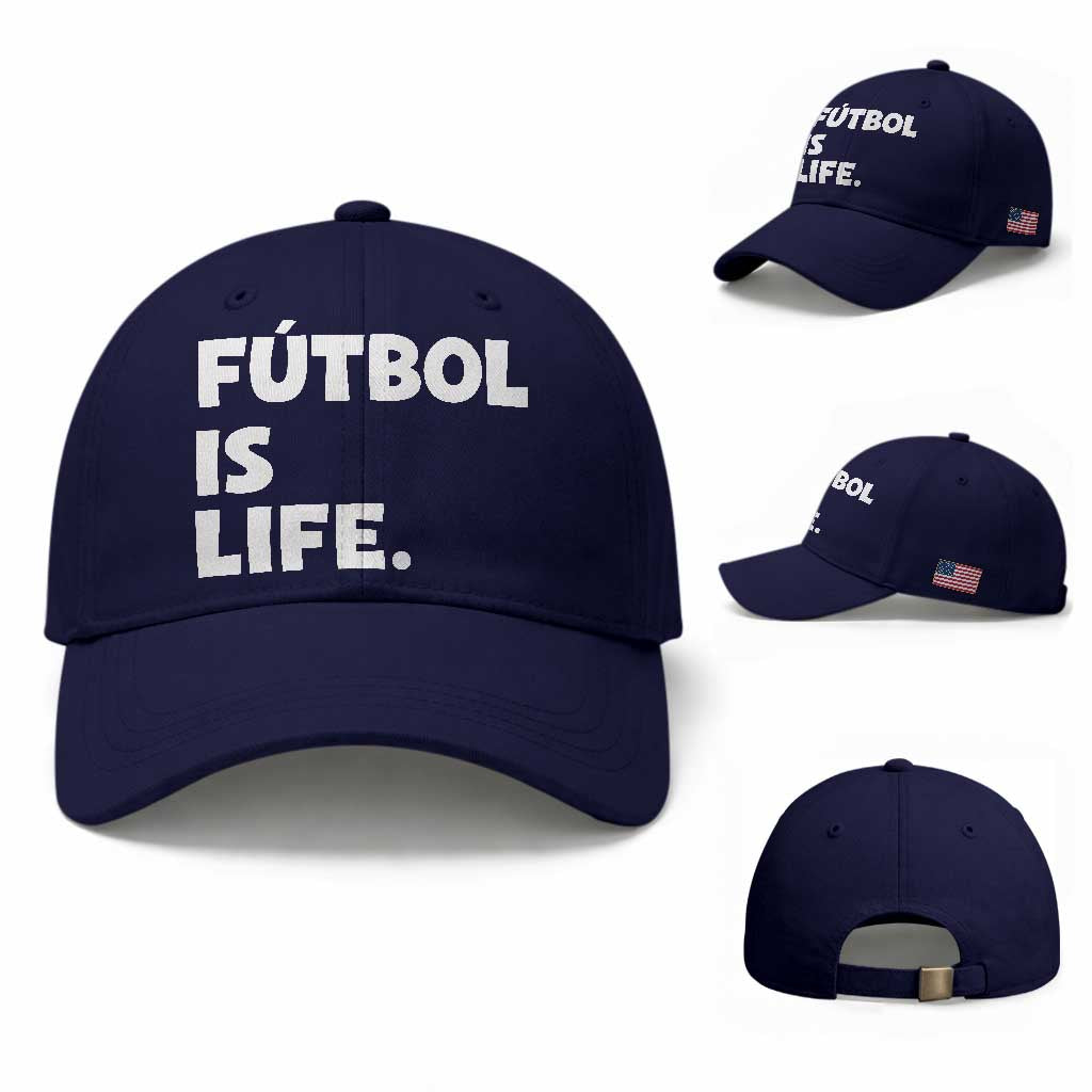 Futbol is Life Baseball Cap Funny Soccer Gift For Football Players Fans