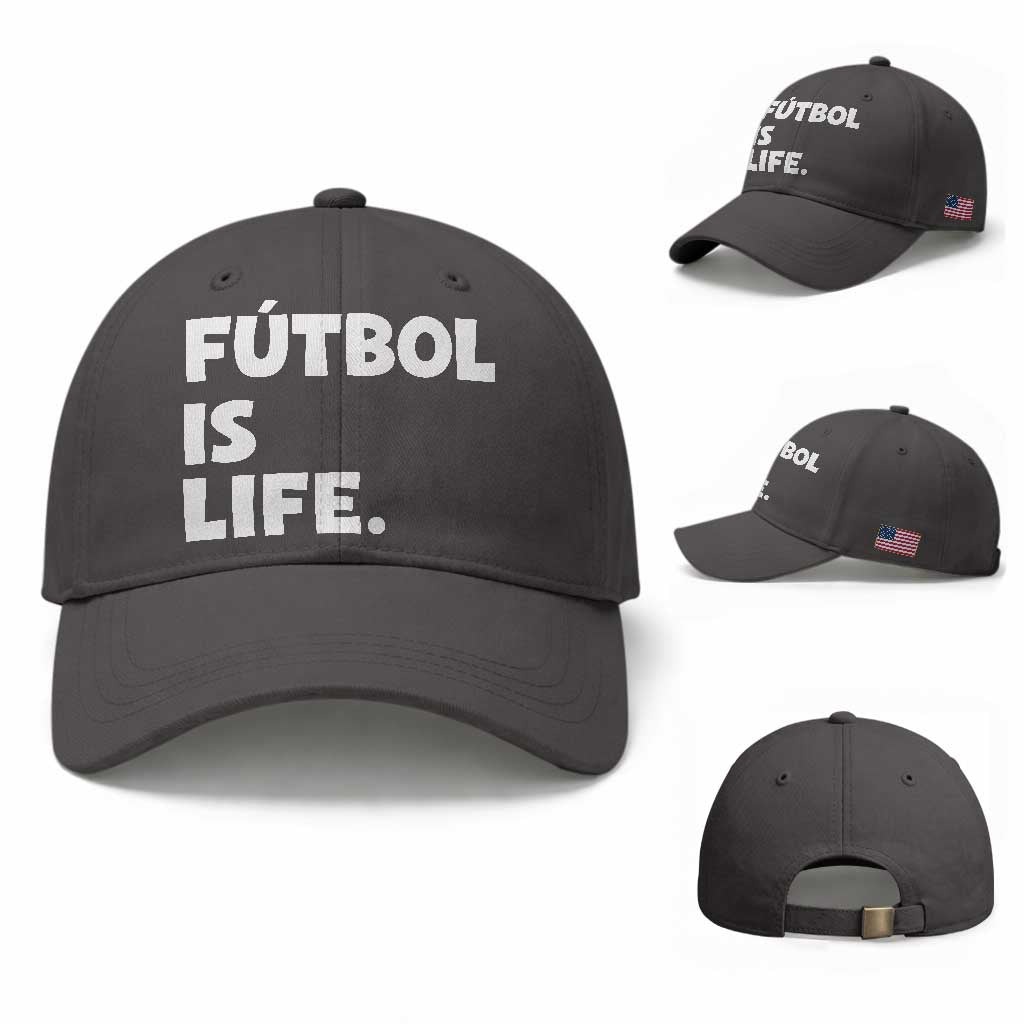 Futbol is Life Baseball Cap Funny Soccer Gift For Football Players Fans