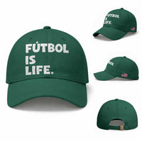 Futbol is Life Baseball Cap Funny Soccer Gift For Football Players Fans
