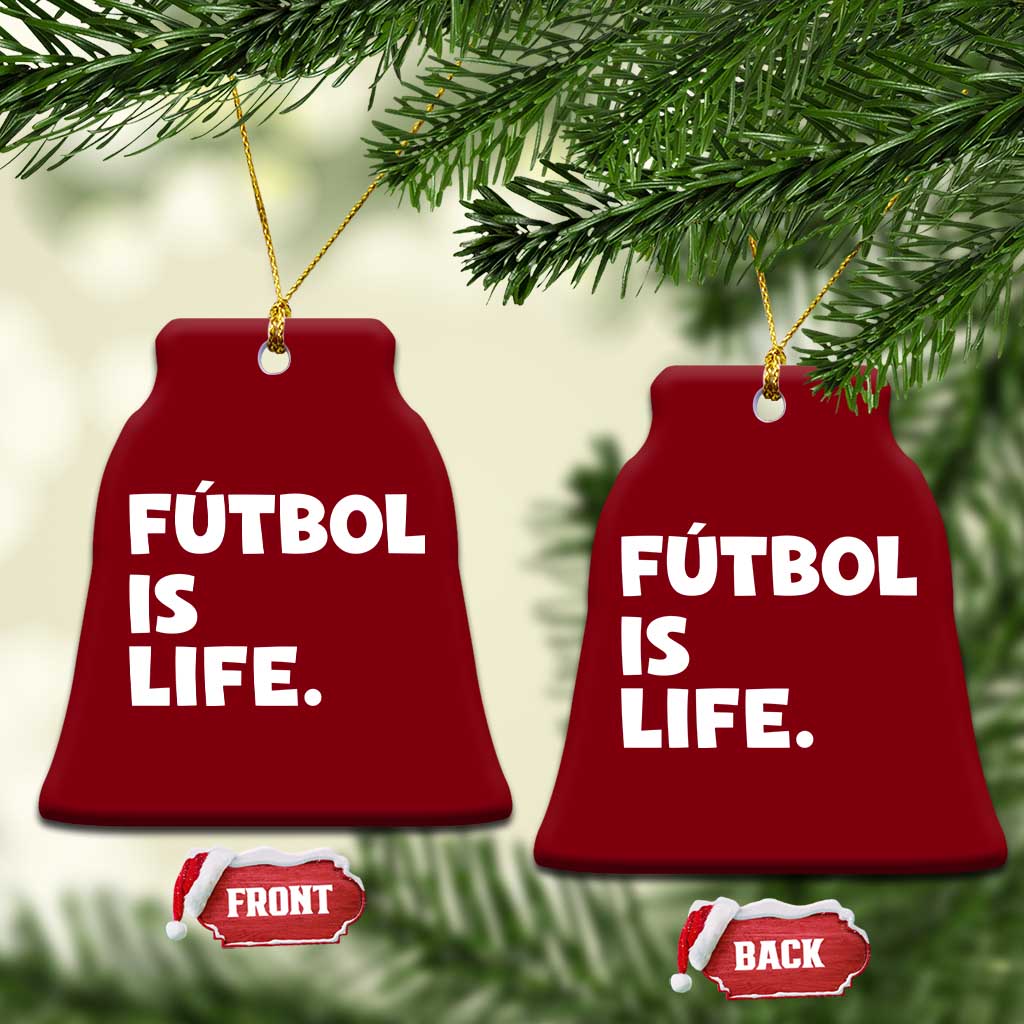 Futbol is Life Ceramic Ornament Funny Soccer Gift For Football Players Fans