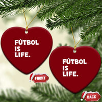 Futbol is Life Ceramic Ornament Funny Soccer Gift For Football Players Fans