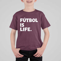 Futbol is Life T Shirt For Kid Funny Soccer Gift For Football Players Fans