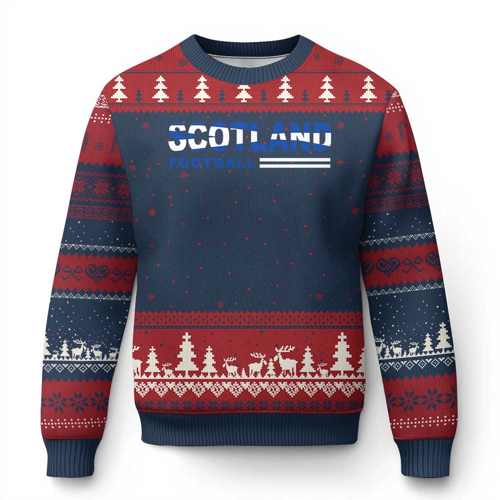 Scotland Football Pride Ugly Christmas Sweater Scottish Flag Soccer Fan National Team Fans