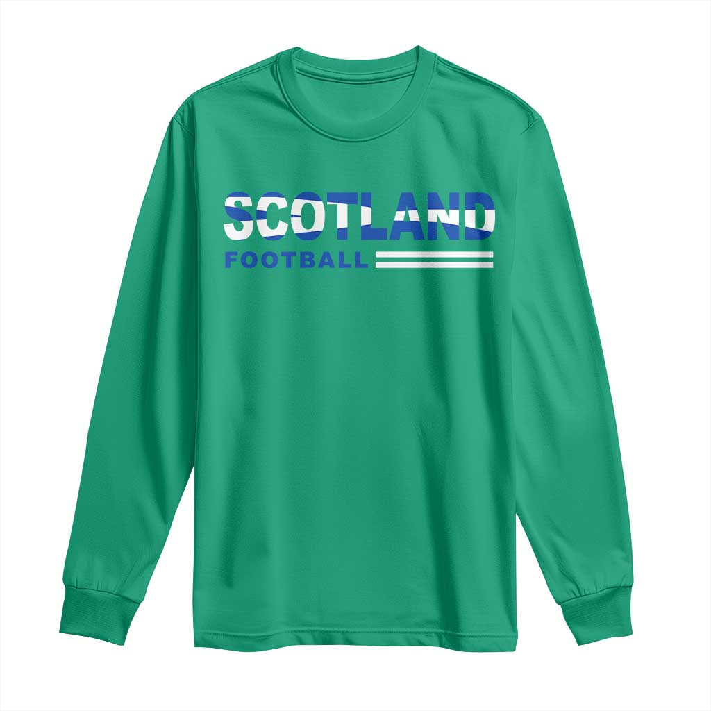 Scotland Football Pride Long Sleeve Shirt Scottish Flag Soccer Fan National Team Fans