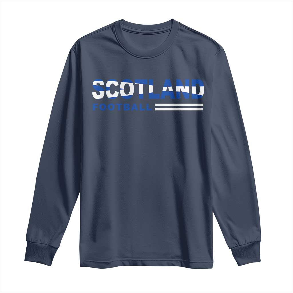 Scotland Football Pride Long Sleeve Shirt Scottish Flag Soccer Fan National Team Fans