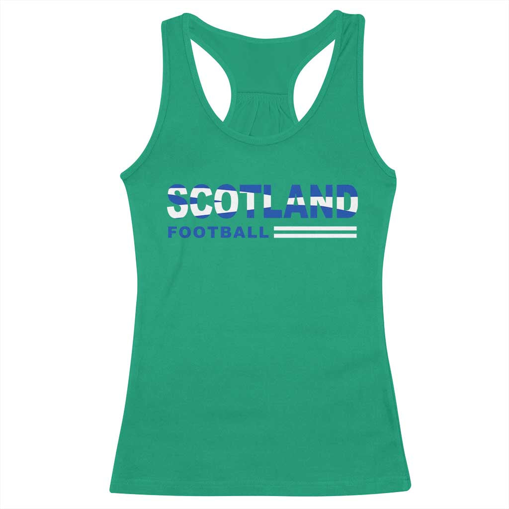 Scotland Football Pride Racerback Tank Top Scottish Flag Soccer Fan National Team Fans