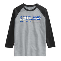 Scotland Football Pride Raglan Shirt Scottish Flag Soccer Fan National Team Fans