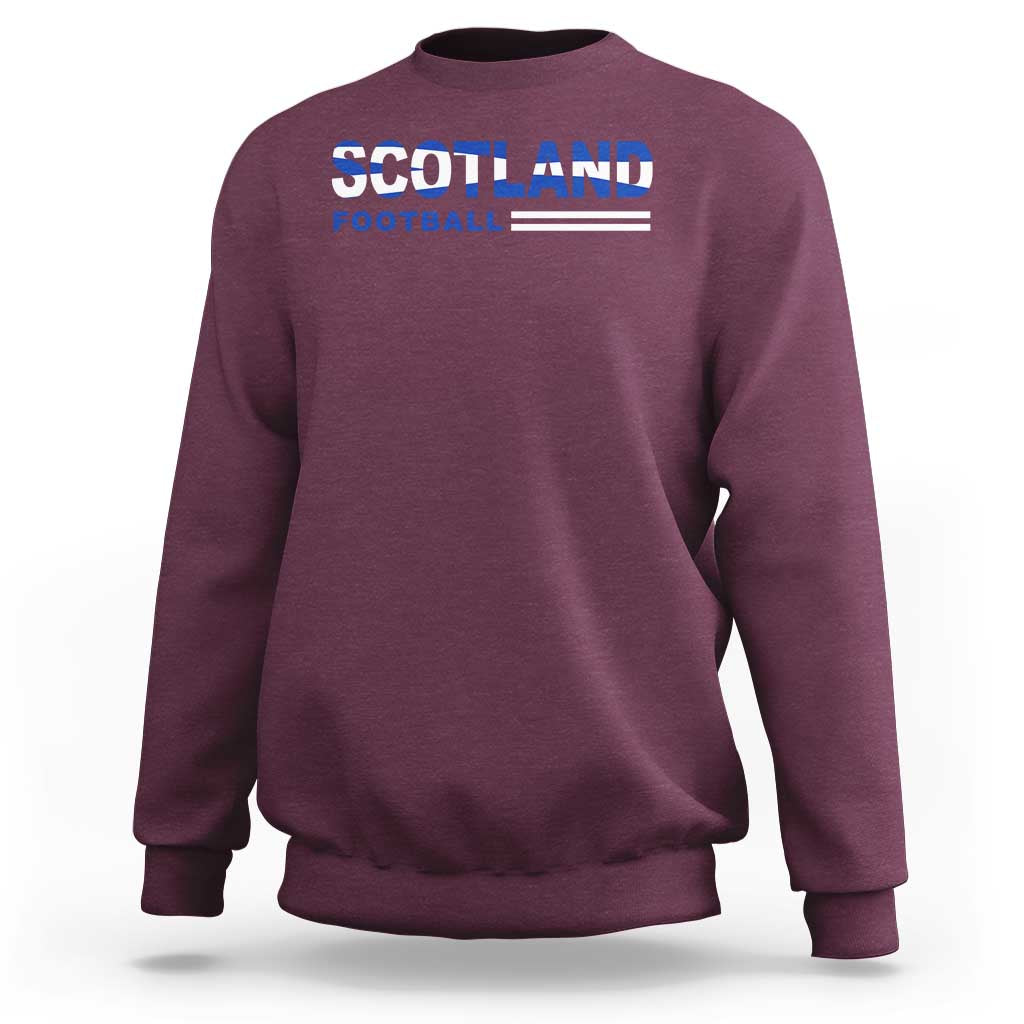 Scotland Football Pride Sweatshirt Scottish Flag Soccer Fan National Team Fans