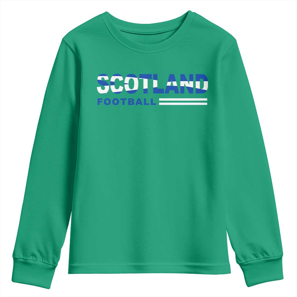 Scotland Football Pride Youth Sweatshirt Scottish Flag Soccer Fan National Team Fans