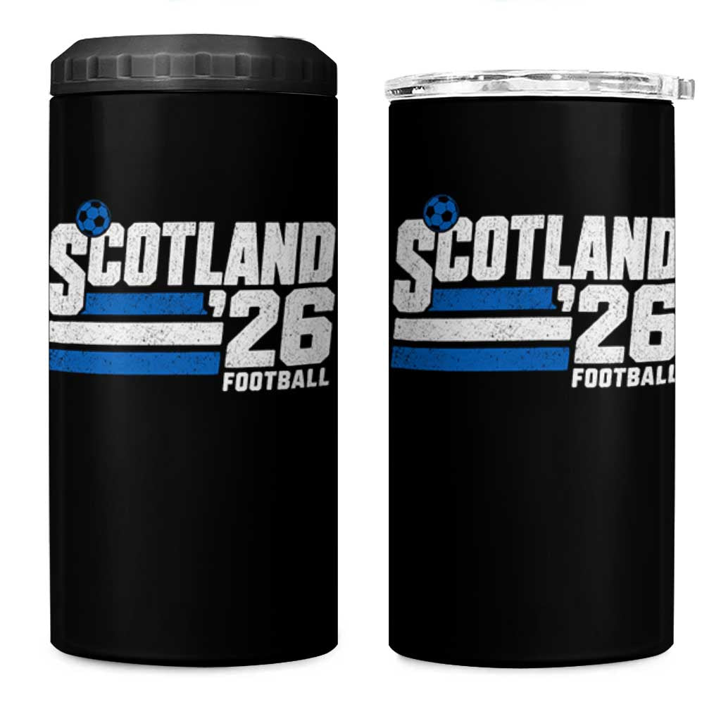 Scotland Football Fan 4 in 1 Can Cooler Tumbler Scottish Soccer Supporter Scottish Flag 2026